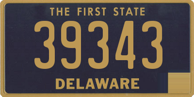 DE license plate 39343