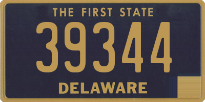 DE license plate 39344