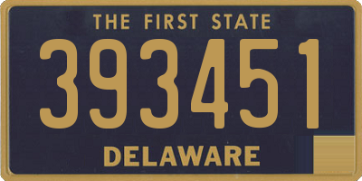 DE license plate 393451
