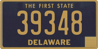 DE license plate 39348