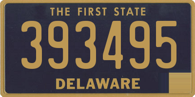 DE license plate 393495