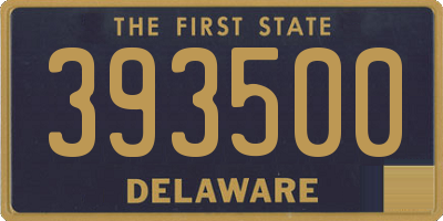 DE license plate 393500
