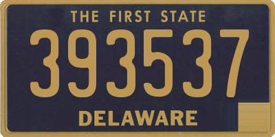 DE license plate 393537