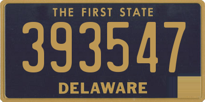 DE license plate 393547