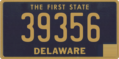 DE license plate 39356