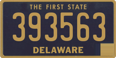DE license plate 393563