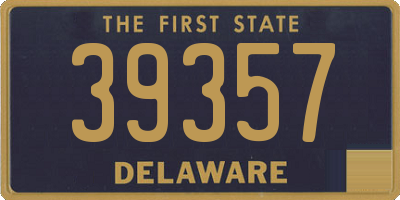 DE license plate 39357