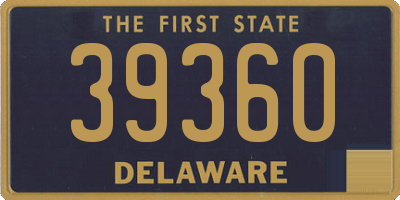 DE license plate 39360