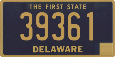 DE license plate 39361