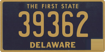 DE license plate 39362