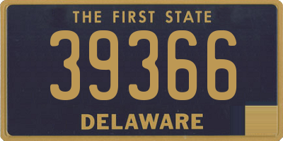 DE license plate 39366