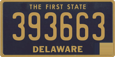 DE license plate 393663