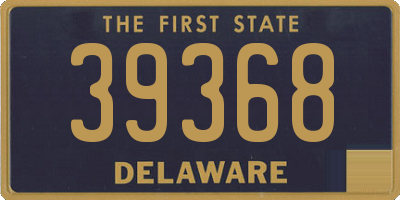 DE license plate 39368