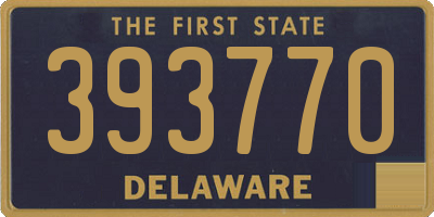DE license plate 393770