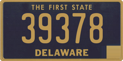 DE license plate 39378