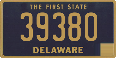 DE license plate 39380