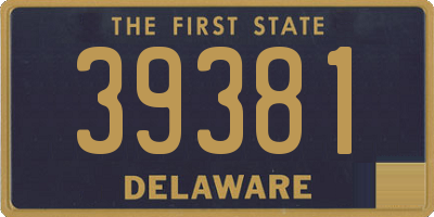 DE license plate 39381