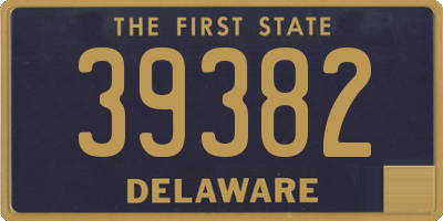 DE license plate 39382