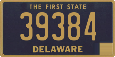 DE license plate 39384