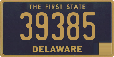 DE license plate 39385