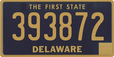 DE license plate 393872
