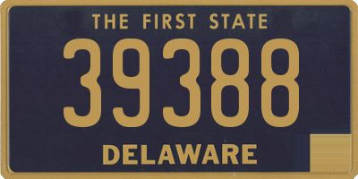 DE license plate 39388