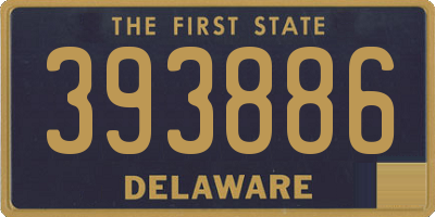 DE license plate 393886
