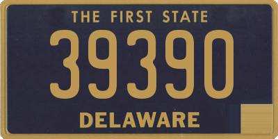 DE license plate 39390