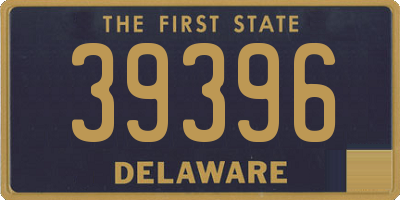 DE license plate 39396