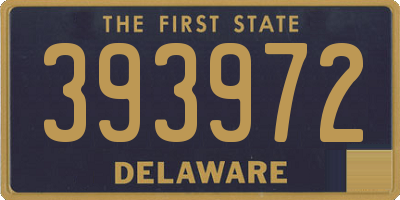 DE license plate 393972