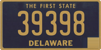 DE license plate 39398