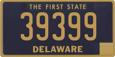 DE license plate 39399