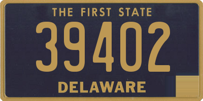 DE license plate 39402