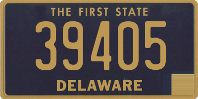 DE license plate 39405