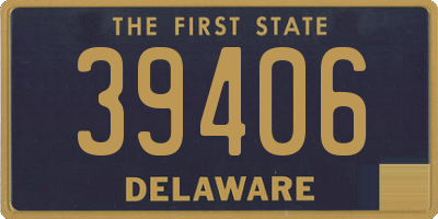 DE license plate 39406