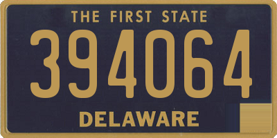DE license plate 394064
