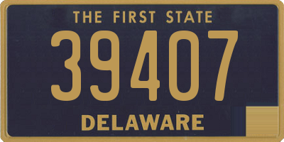 DE license plate 39407