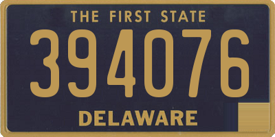 DE license plate 394076