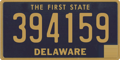 DE license plate 394159
