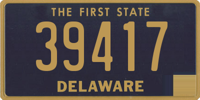 DE license plate 39417