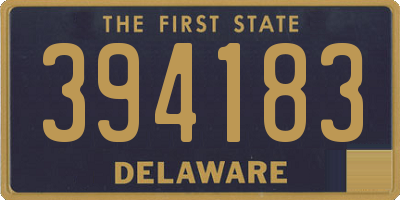 DE license plate 394183