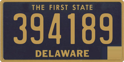 DE license plate 394189
