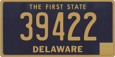 DE license plate 39422