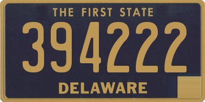 DE license plate 394222