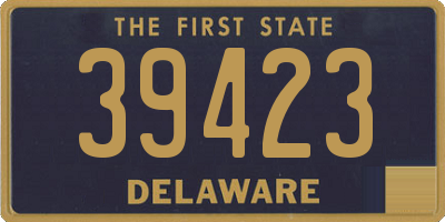 DE license plate 39423