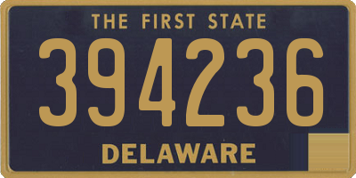 DE license plate 394236