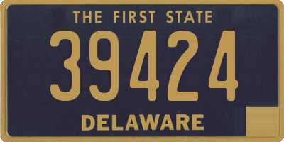 DE license plate 39424