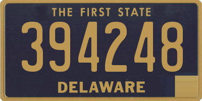 DE license plate 394248