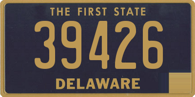 DE license plate 39426