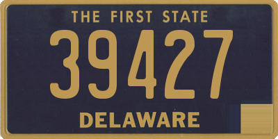 DE license plate 39427